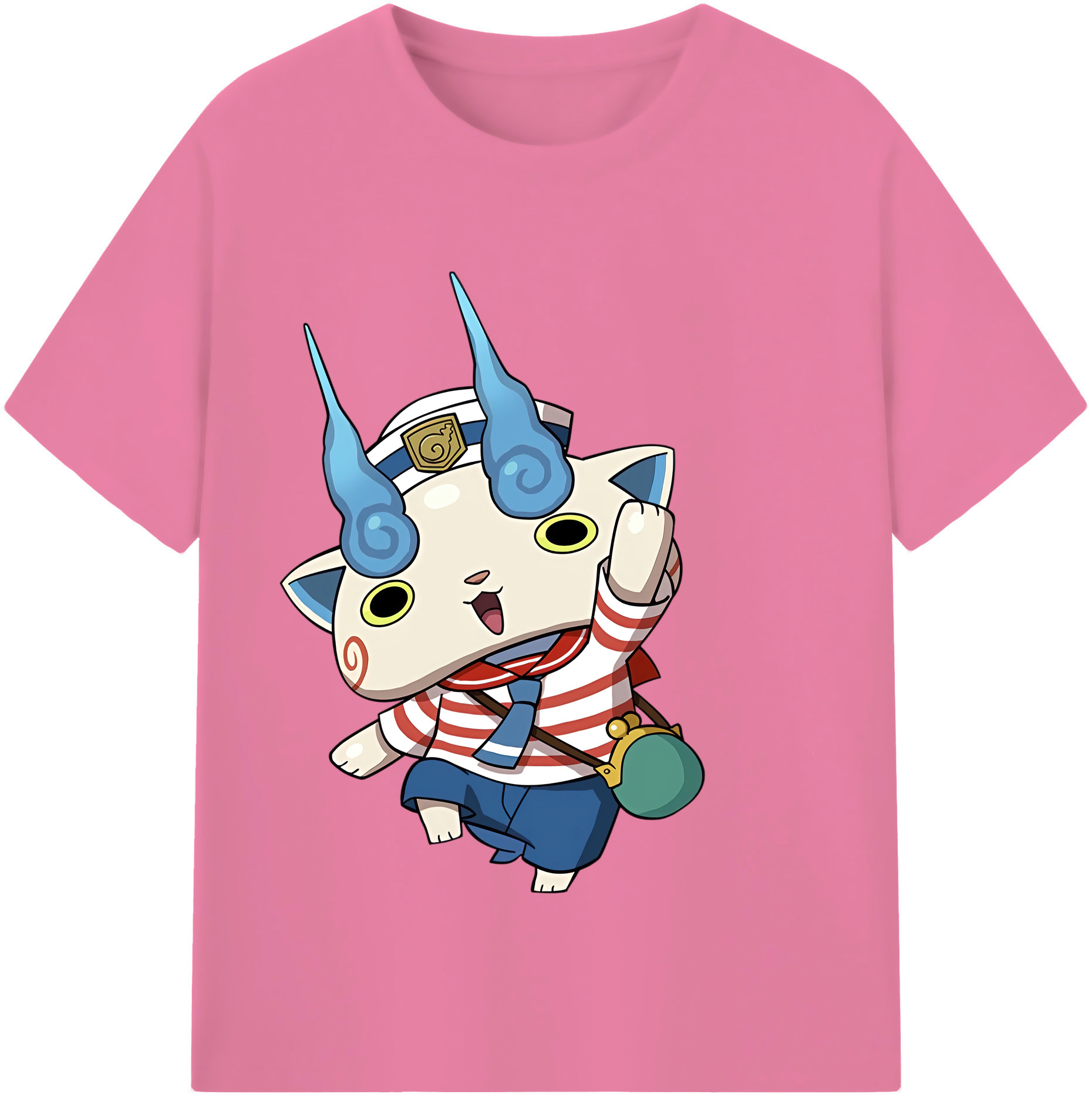（画像用） 妖怪ウォッチ Yo-kai Watch 綿100％半袖Tシャツ（フロントプリント）